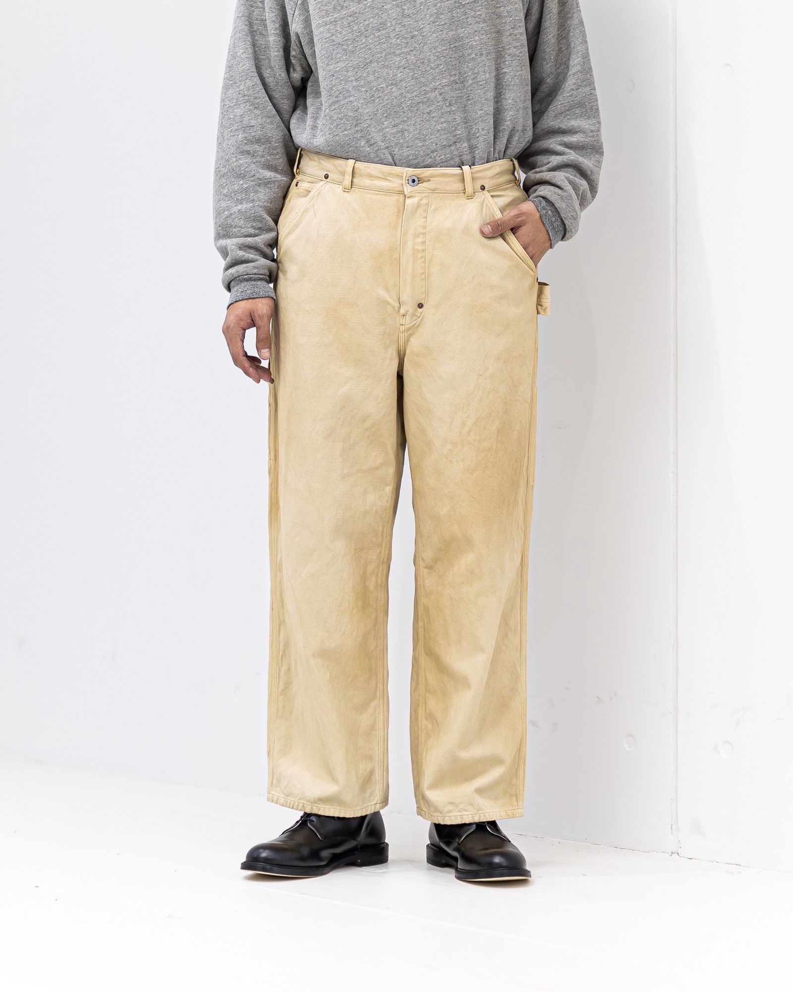 アプレッセ 2026 STYLE1 Vintage Silk Hemp Painter Pants (26SAP-04-07)BEIGE☆1月24日(土)発売！