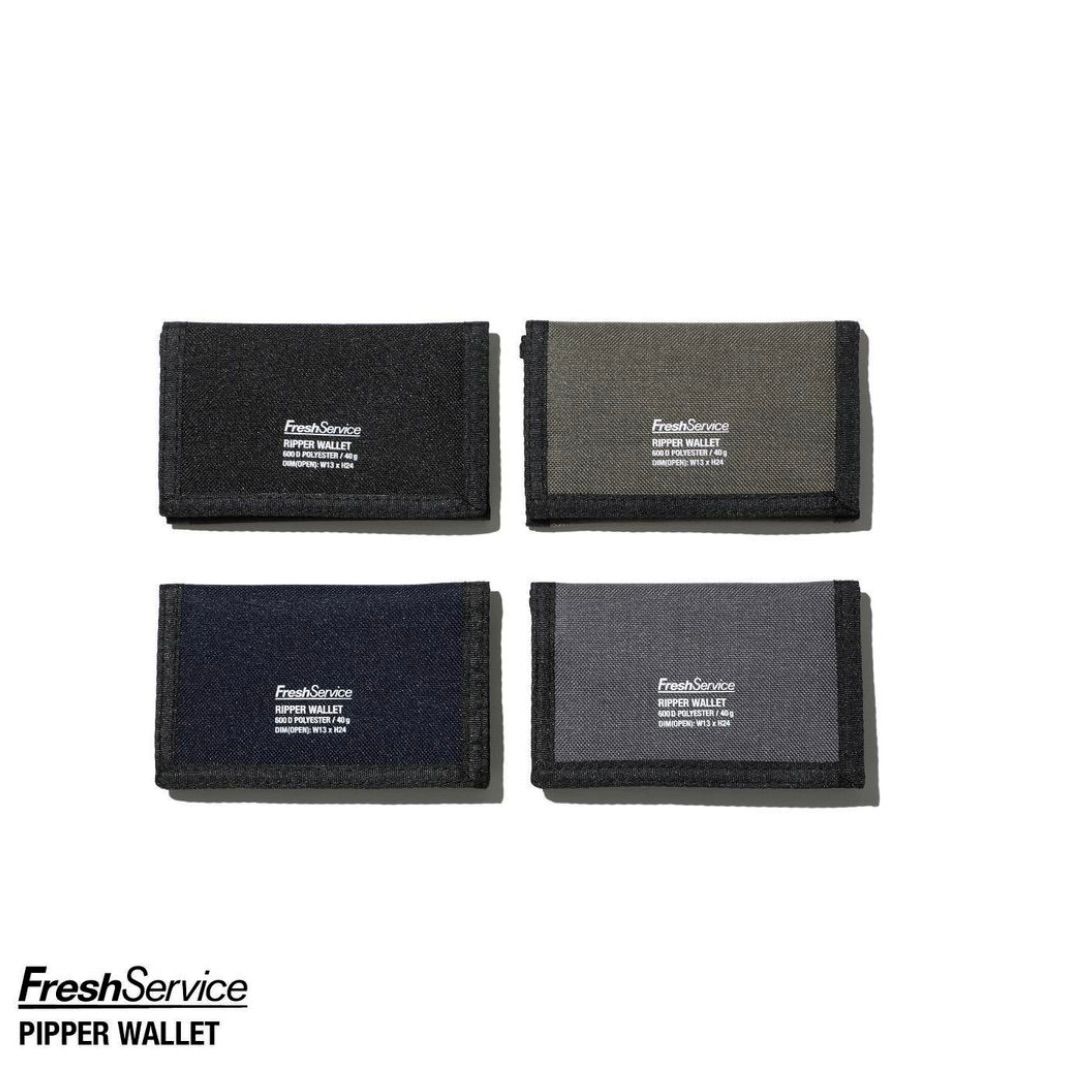 ✨Fresh Service ストラップ付きウォレット　メンズ財布 Fresh Service RIPPER WALLET [GRAY / KHAKI / BLACK] - Fresh