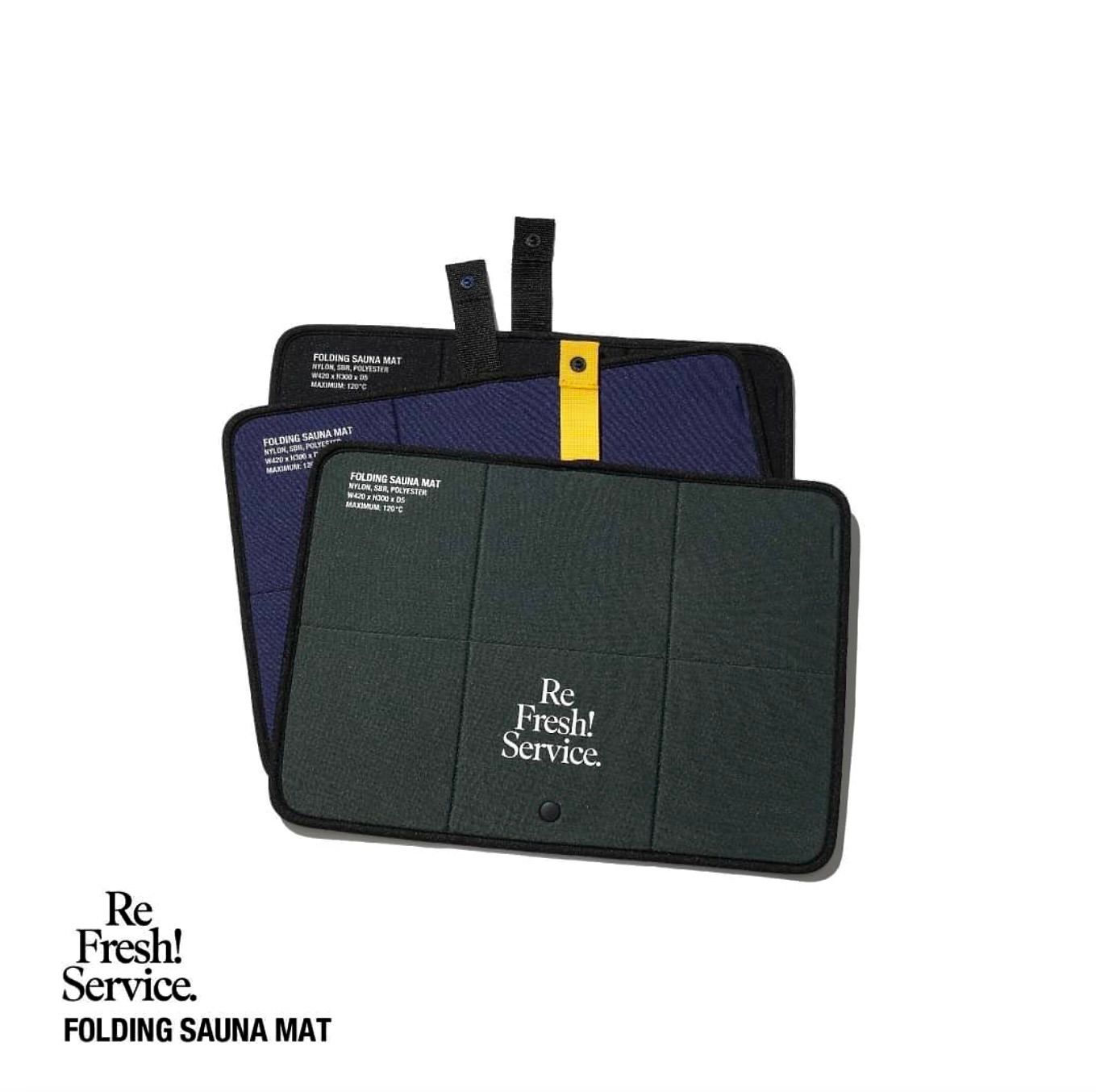 フレッシュサービス ReFresh!Service. “FOLDING SAUNA MAT”(BLACK)☆8月2日(土)再入荷！