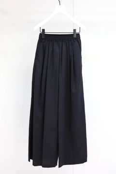 グラフペーパー Women's 26SS  Silicon Poplin Two Tuck Easy Wide Pants(GL261-40187)BLACK☆2月28日(土)発売！
