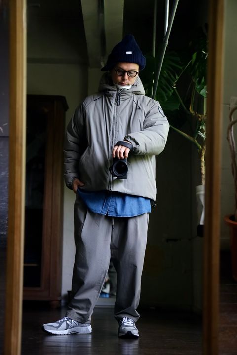 S.F.C HOODIE PUFF JACKETスタイル