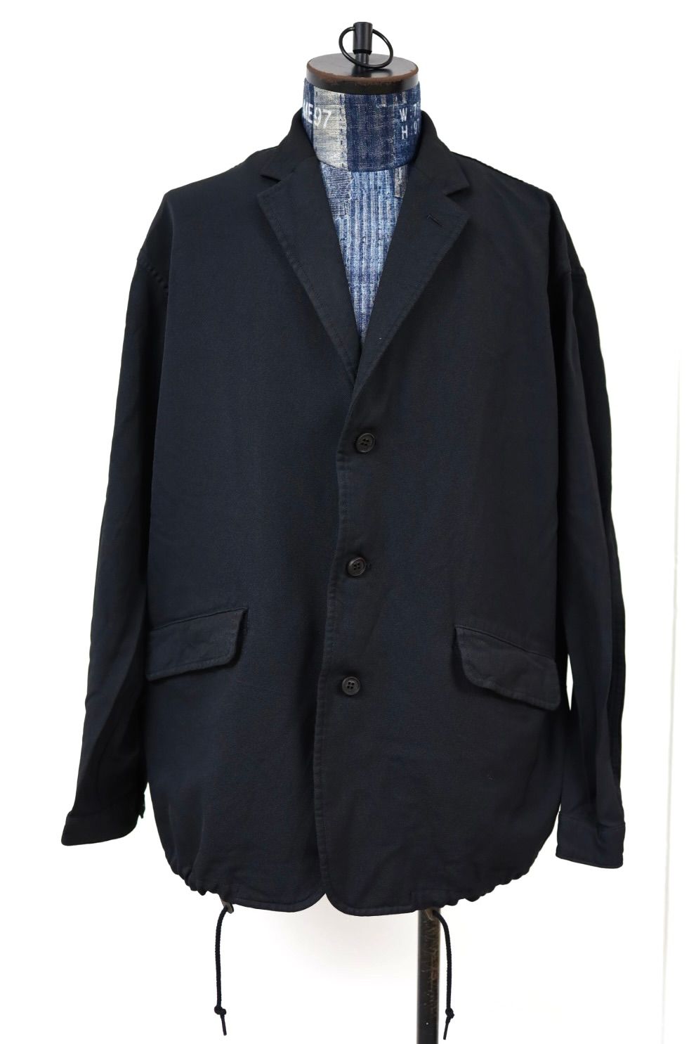 コムデギャルソンオム26SS エステルサージ 製品染3Bジャケット(HQ-J033-051)BLACK☆4月3日(金)発売！