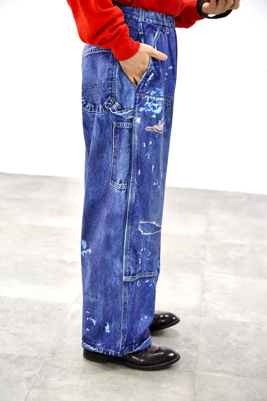 TALKING ABOUT THE ABSTRACTION PRINT DUCK WIDE PT"DENIM"スタイル20260118