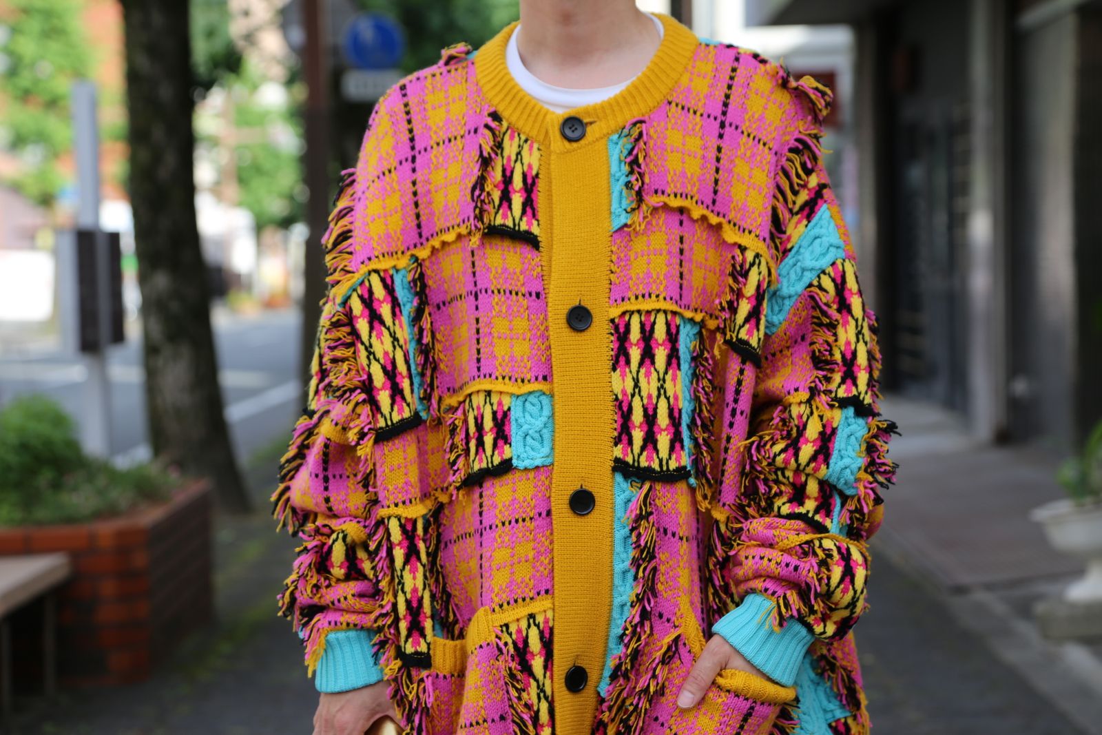 KIDILL Chaotic Argyle Tartan Cardigan style.2020.8.01.