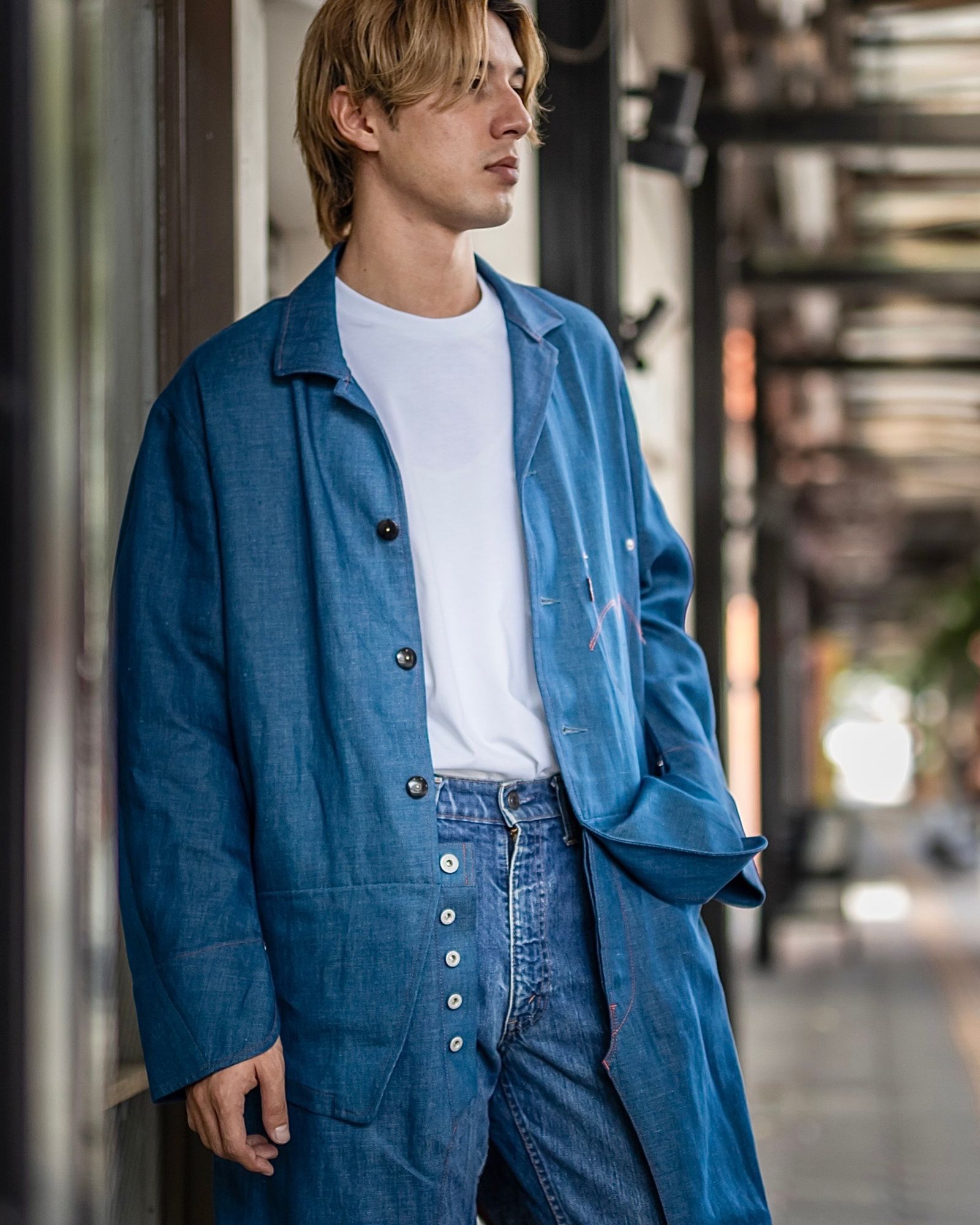 JUNYA WATANABE MAN - ジュンヤワタナベマン 24AW Levi's Wネームジャケットコート(WN-C201-051)BLUE |  mark