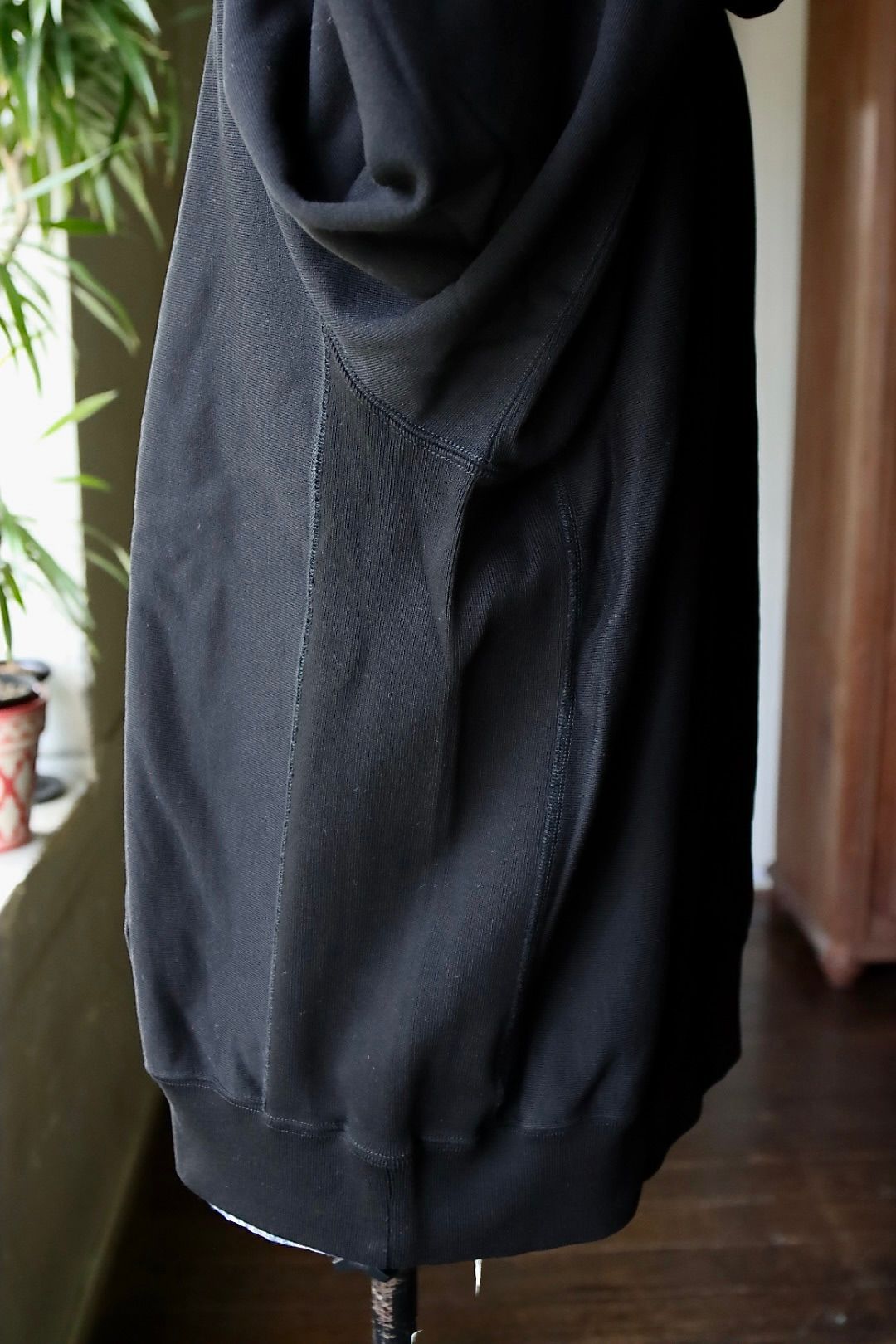 ブラームス 25FW ジップアップスウェットフーディワイドSoft&Hard Sweat Hoodie Zip Wide(bROOTS24F28F25)Black☆新作発売！