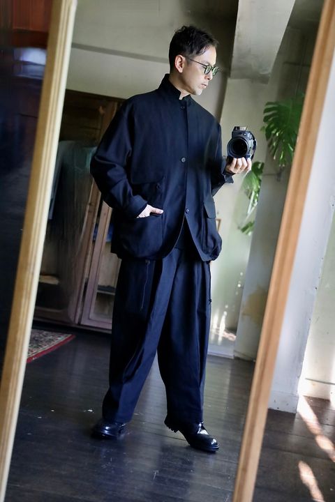 COMME des GARCONS HOMME ウールサージ縮絨ドローコードジャケットスタイル2024.10.05.
