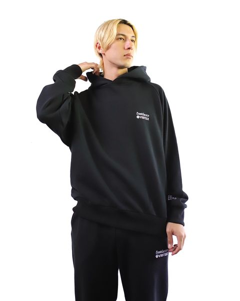 VIBTEX for FreshService 24SS  SWEAT PULL HOODIE(BLACK) style 2024.5.17