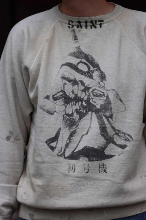 ©SAINT M×××××× エヴァンゲリオンラグランスウェット style.2021.10.24.