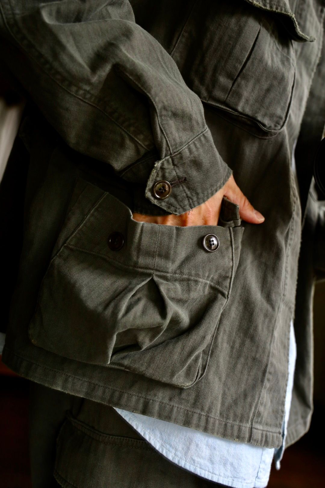 ジャケット・アウター a.presse VINTAGE US ARMY JUNGLE FATIGUE A.PRESSE Vintage US Army Jungle Fatigue Jacketスタイル