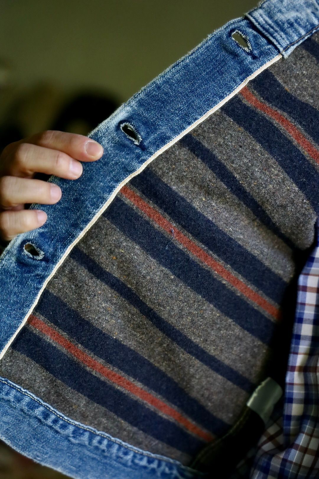 BOWWOW - BOW WOW バウワウ BLANKET LINED DENIM JK AGING(BW242
