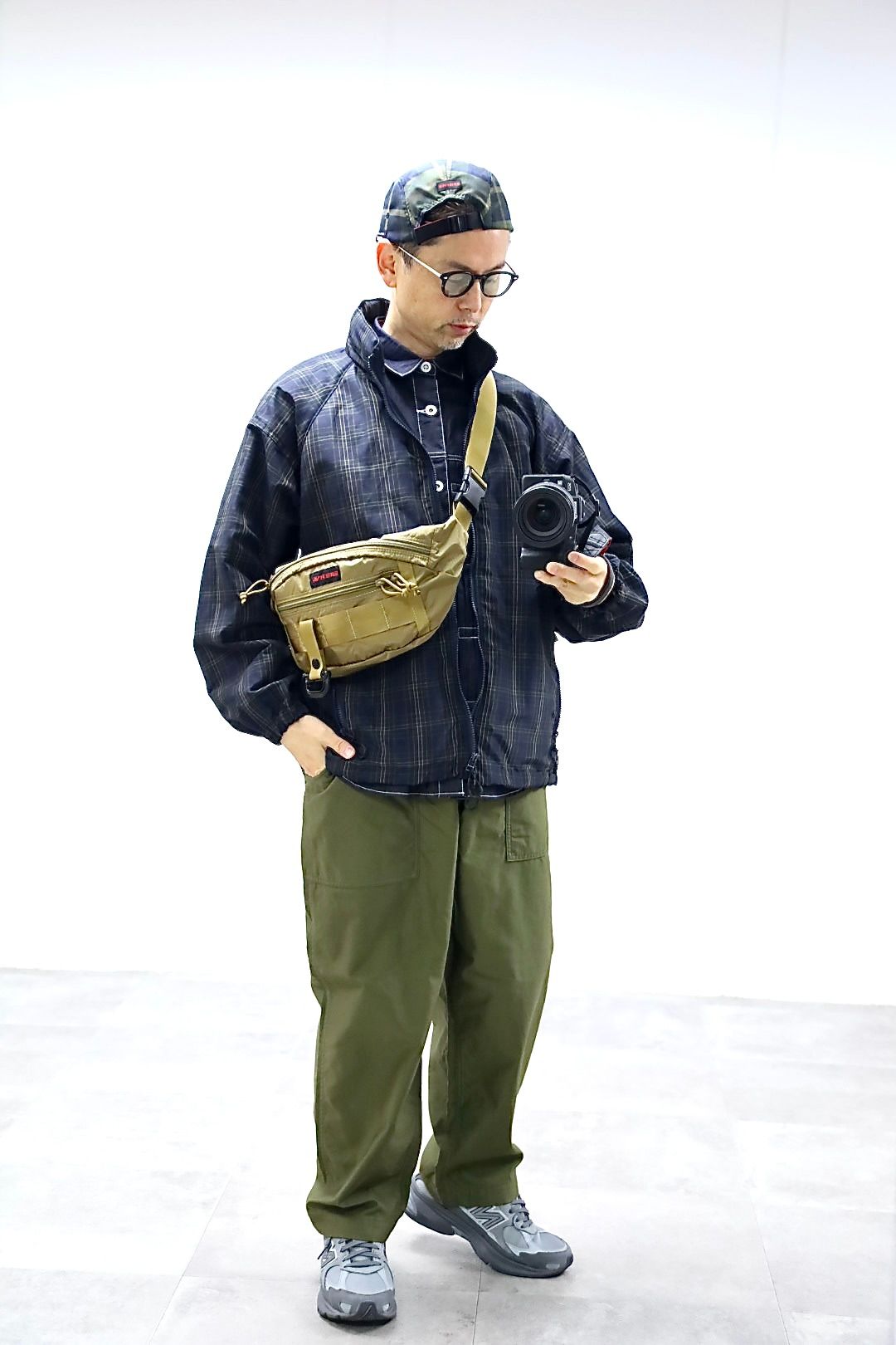 コムデギャルソンオム26SS BRIEFINGコラボレーションボディバッグ(HQ-K203-051-2)BEIGE★4月3日(金)発売！