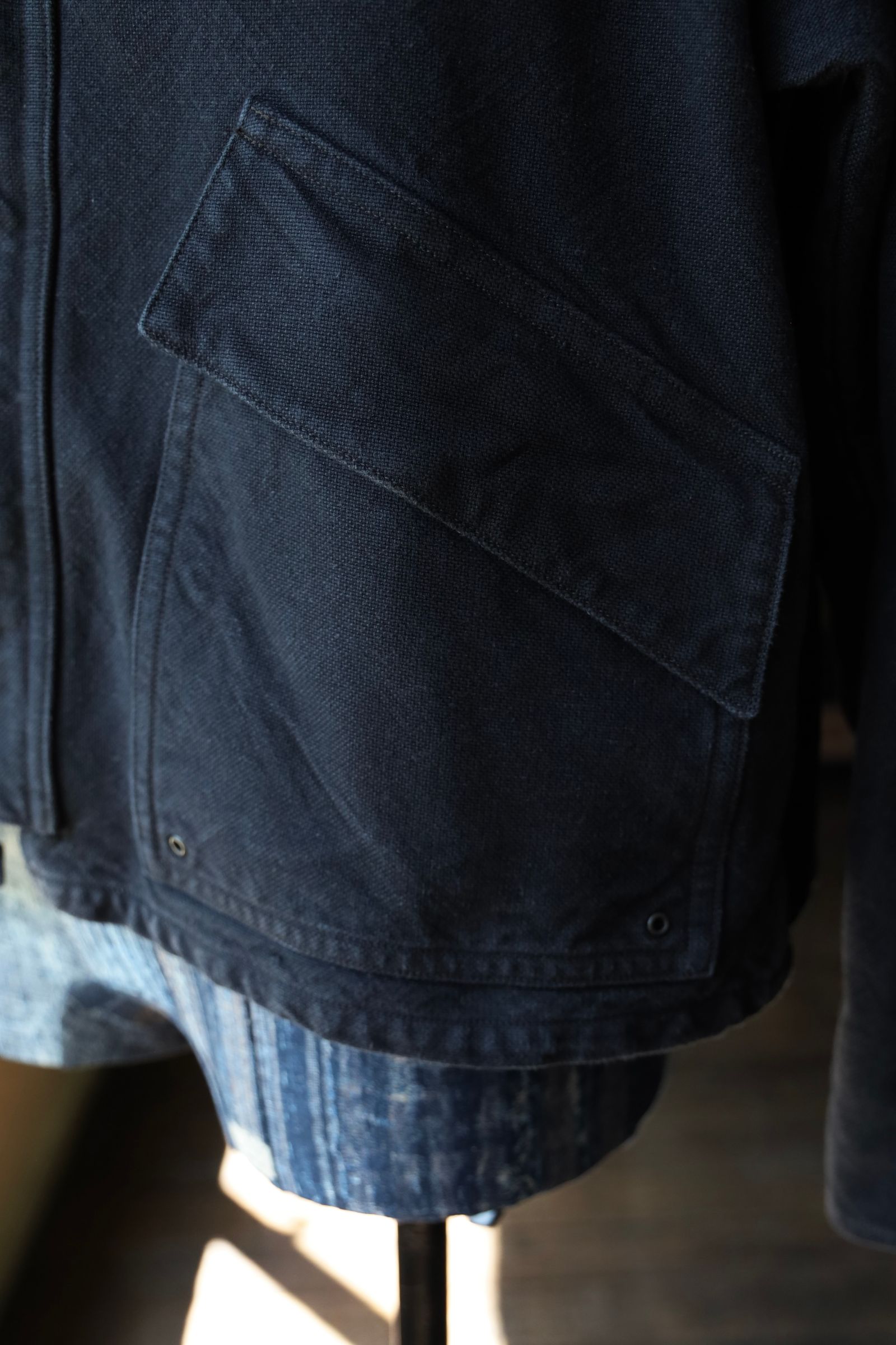 アプレッセ 2025 STYLE2 Vintage Silk Hemp Hunting Jacket(25AAP-01-25)BLACK☆再入荷！