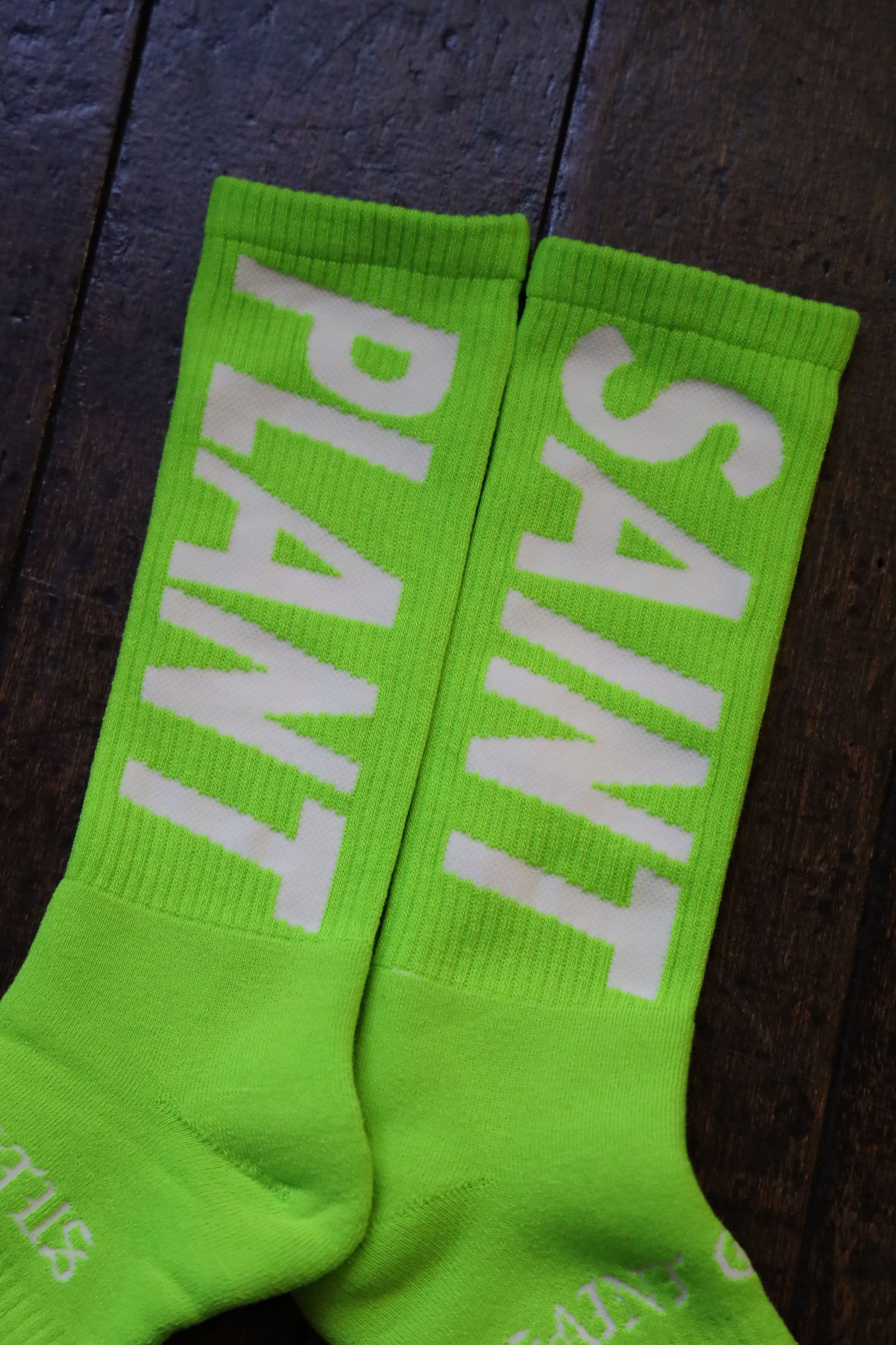 セントマイケル24AW SNT PLANT CP_SOCKS(SM-YS1-0000-C16)LIME