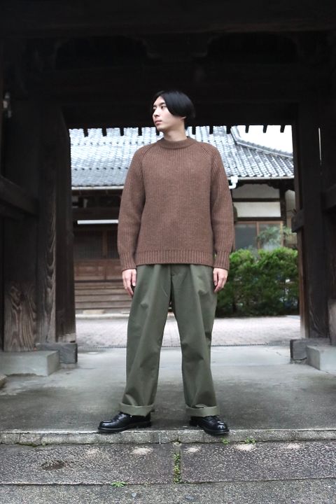 A.PRESSE  Fisherman Pullover Sweater(21AAP-03-01M)BROWN style