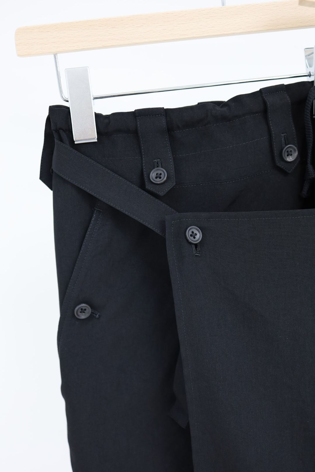 ヨウジヤマモト ドレープ布付きハーフパンツ(HK-P34-500)☆新作発売！