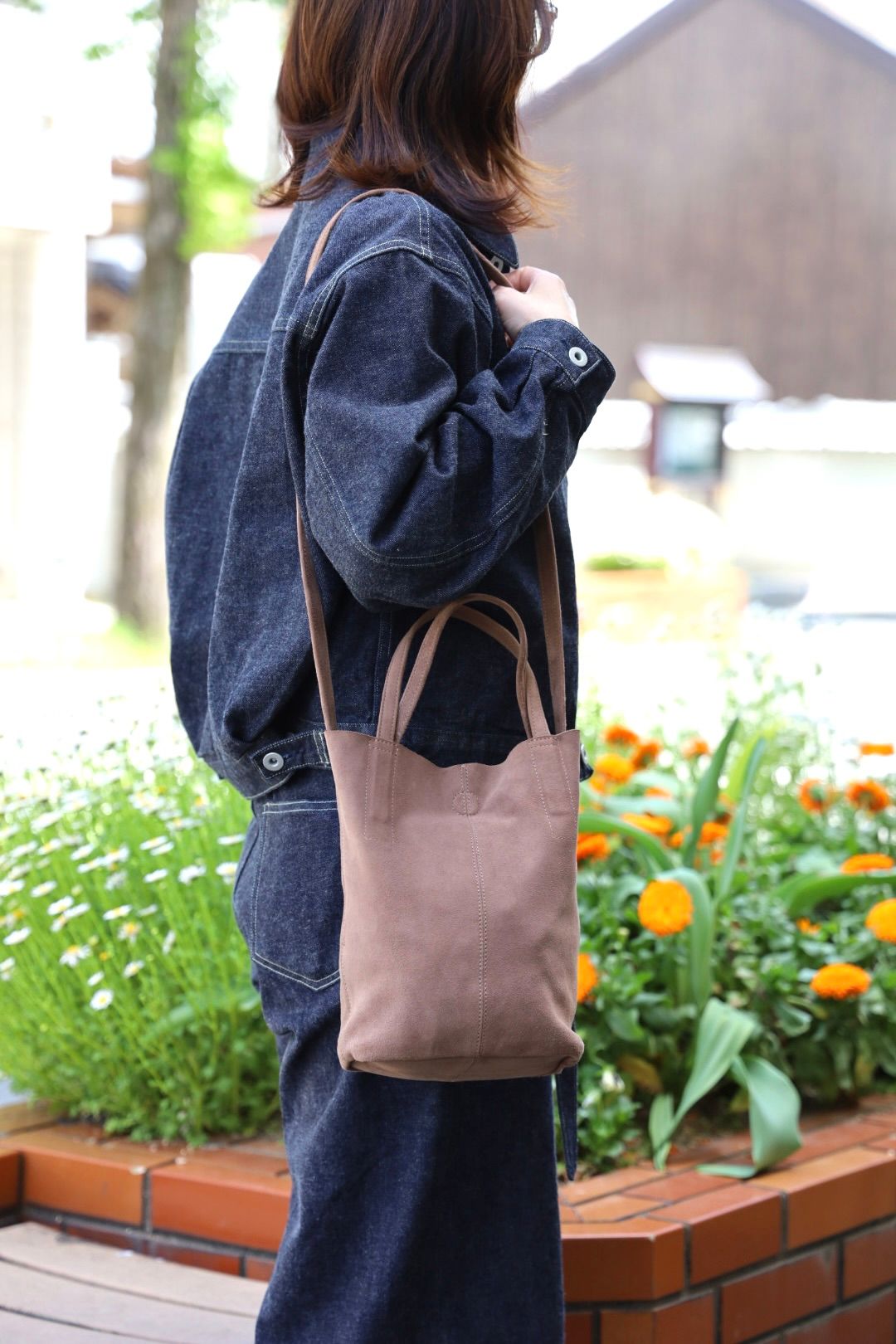 Morphee / モルフェトートバッグ【SHORT】2WAY SMALL TOTE OIL SUEDE(SS-OEP) ELEPHANT☆再入荷しました！