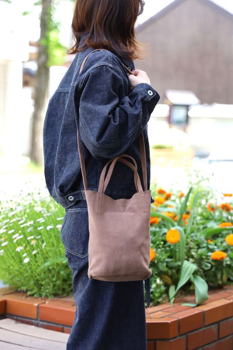 Morphee / モルフェトートバッグ【SHORT】2WAY SMALL TOTE OIL SUEDE(SS-OEP) ELEPHANT☆再入荷しました！