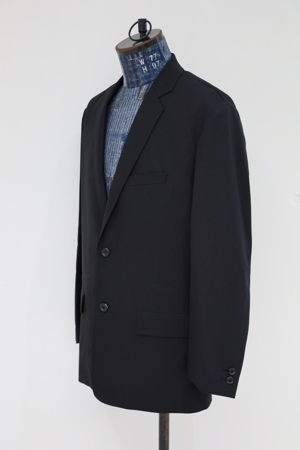 グラフペーパー 26AW Wooly Cotton Twill Single Jacket(GM263-20046B)BLACK☆8月1日(土)発売！
