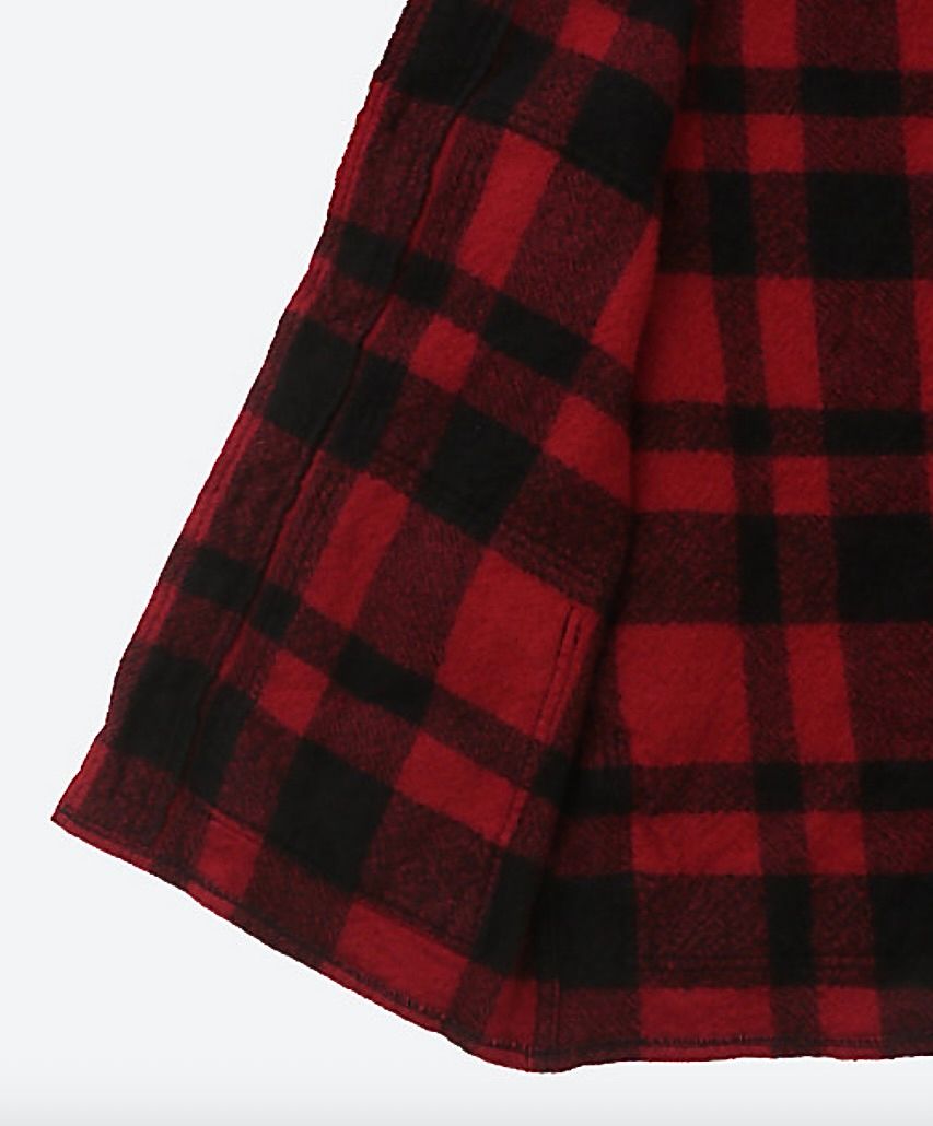 ジュンヤワタナベマン FILSON Wネームウールチェックジャケット(WP-J009-051)RED/BLACK
