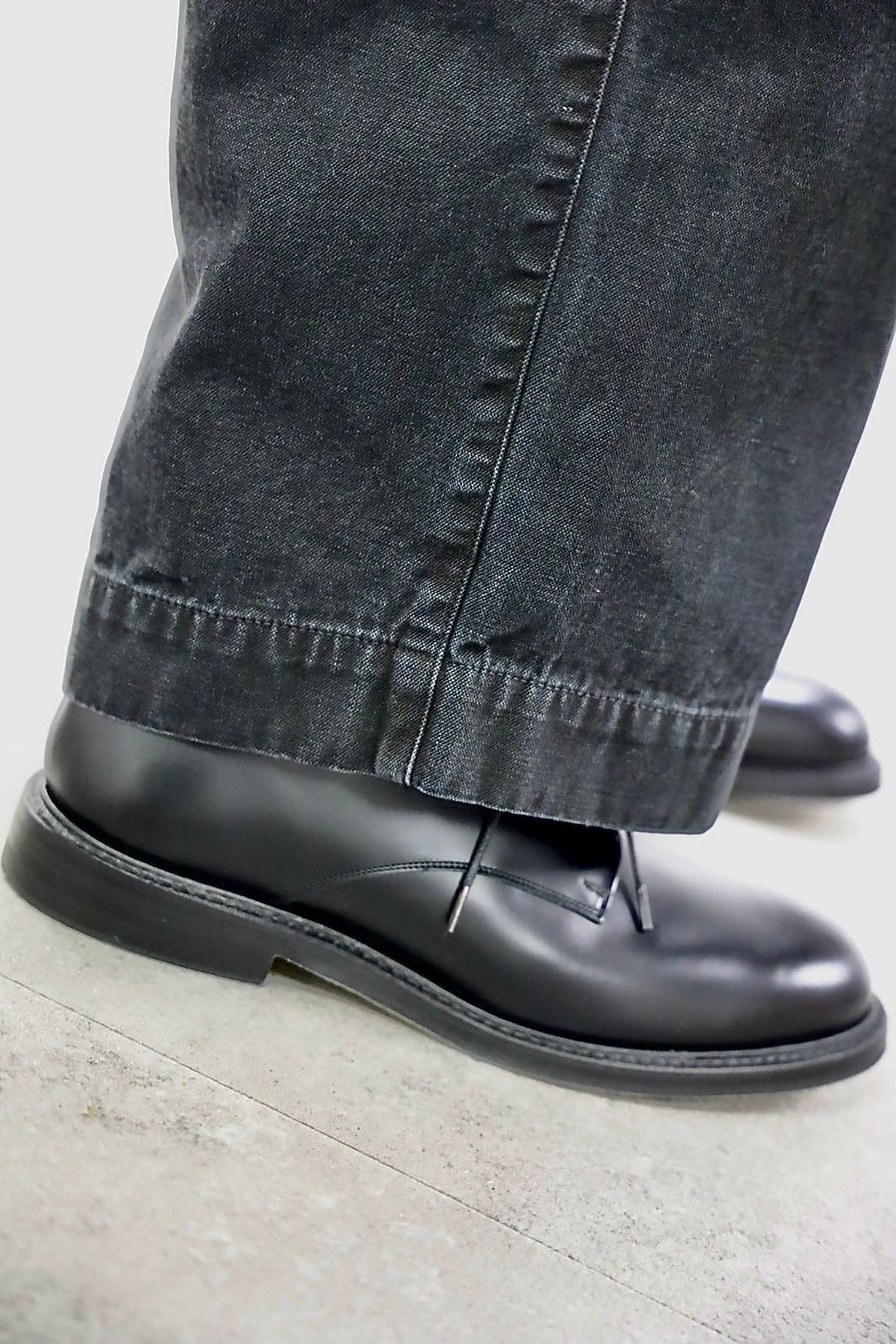 Gurank グランク 26SS ベルテッドワークパンツ CH belted work pants (2607HB) BLACK★新作発売！