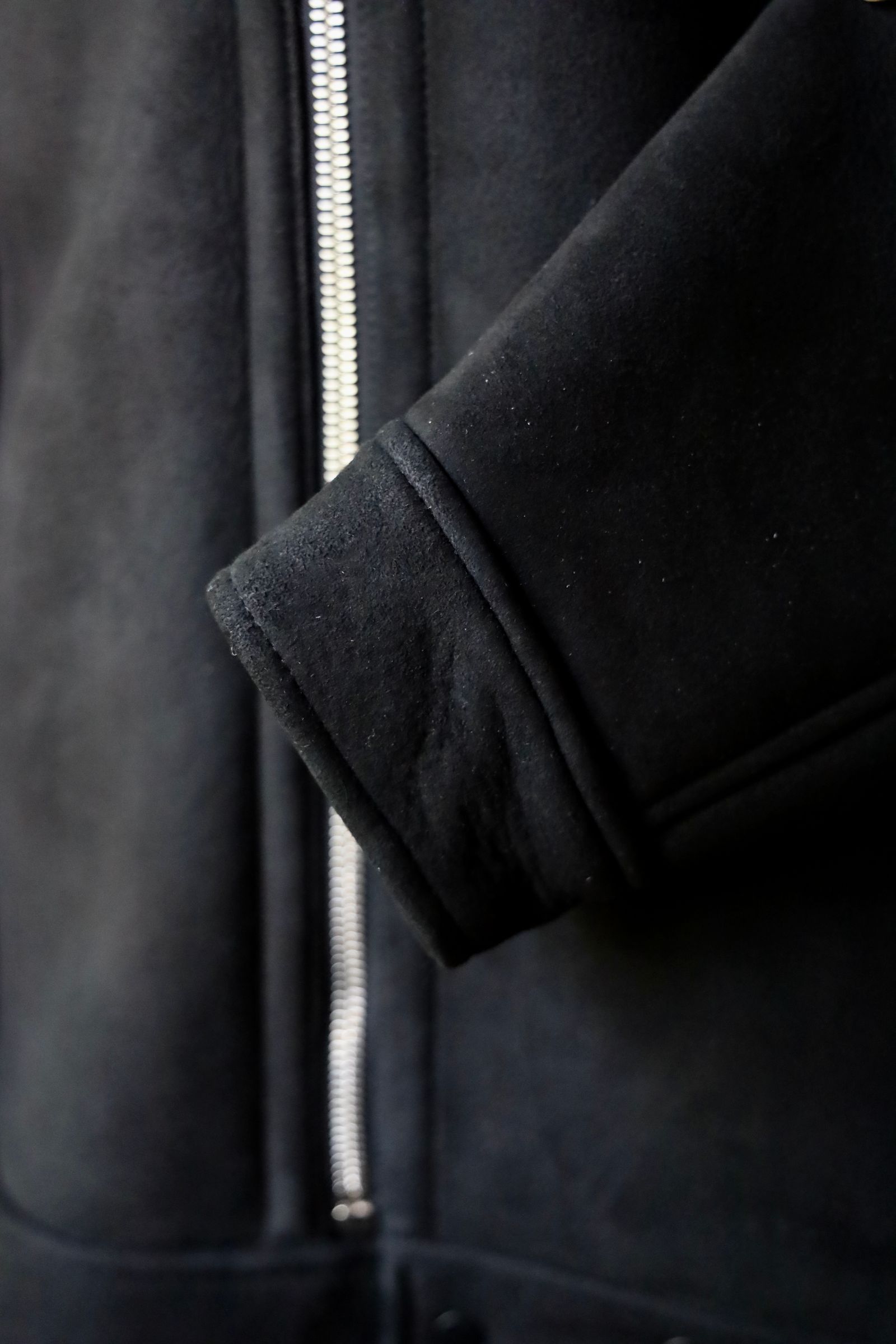 グラフペーパー24AW Sheep Mouton Aviator Jacket(GU243-20080)BLACK