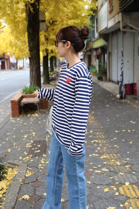 PLAY COMME des GARCONS 新作METALSTONEボーダーTシャツ style.2024.12.6