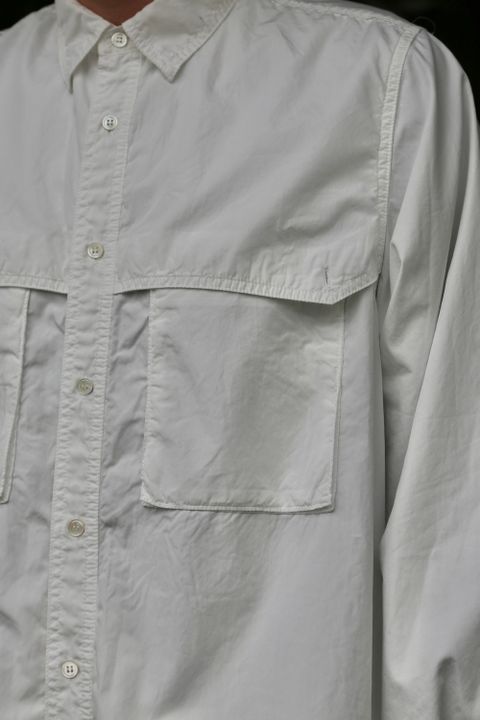Garment Dyed Poplin Umbrella Yoke Shirt(GM211-50032) style.2021.2.14.