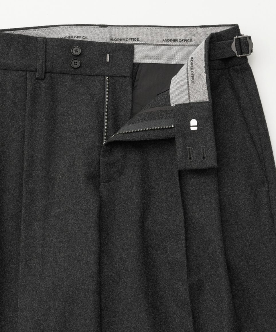 ANOTHER OFFICEアナザーオフィス Santiago Mild Slacks(AOEFPT008)Heather Charcoal☆10月10日(金)新作発売！
