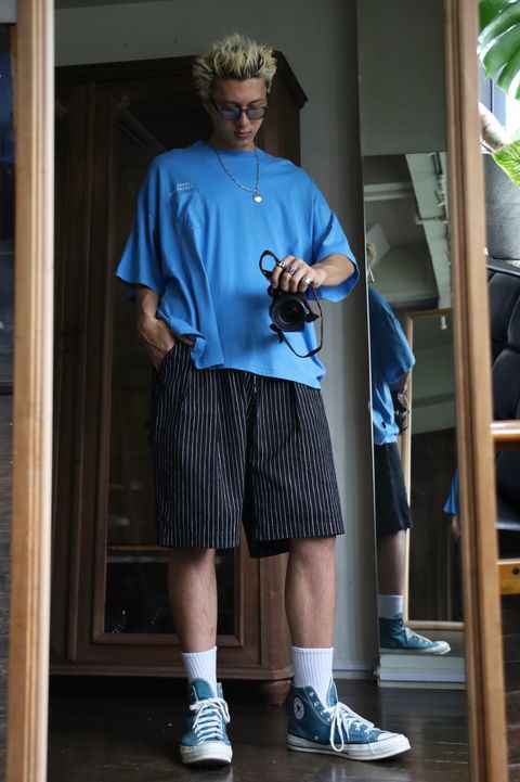 SFC SUPER BIG FLAT POCKET TEE MARK スタイル