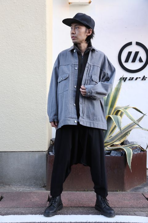 Graphpaper Colorfast Denim Blouson"GRAY"Style.2020.10.25.