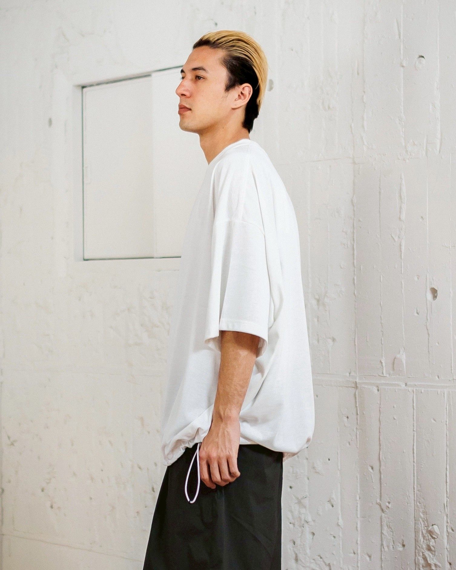 S.F.C 25SS エスエフシー SUPER BIG TEE W DRAWSTRINGS(SFCSS25CS15)White