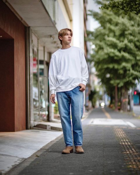 FRUIT OF THE LOOM CUT AND SEWN TOP “LIKE A KNITTED SWEATER” 金子恵治 "CHACOAL" style 2024.7.27 発売！