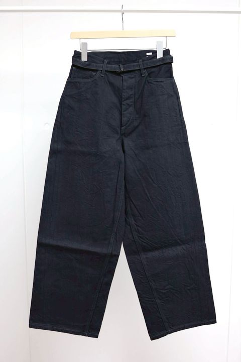 blurhms Women's 26SS 12.9oz Denim Bias Belted Pants(BHS26S012)SulfurBlack☆新作発売！