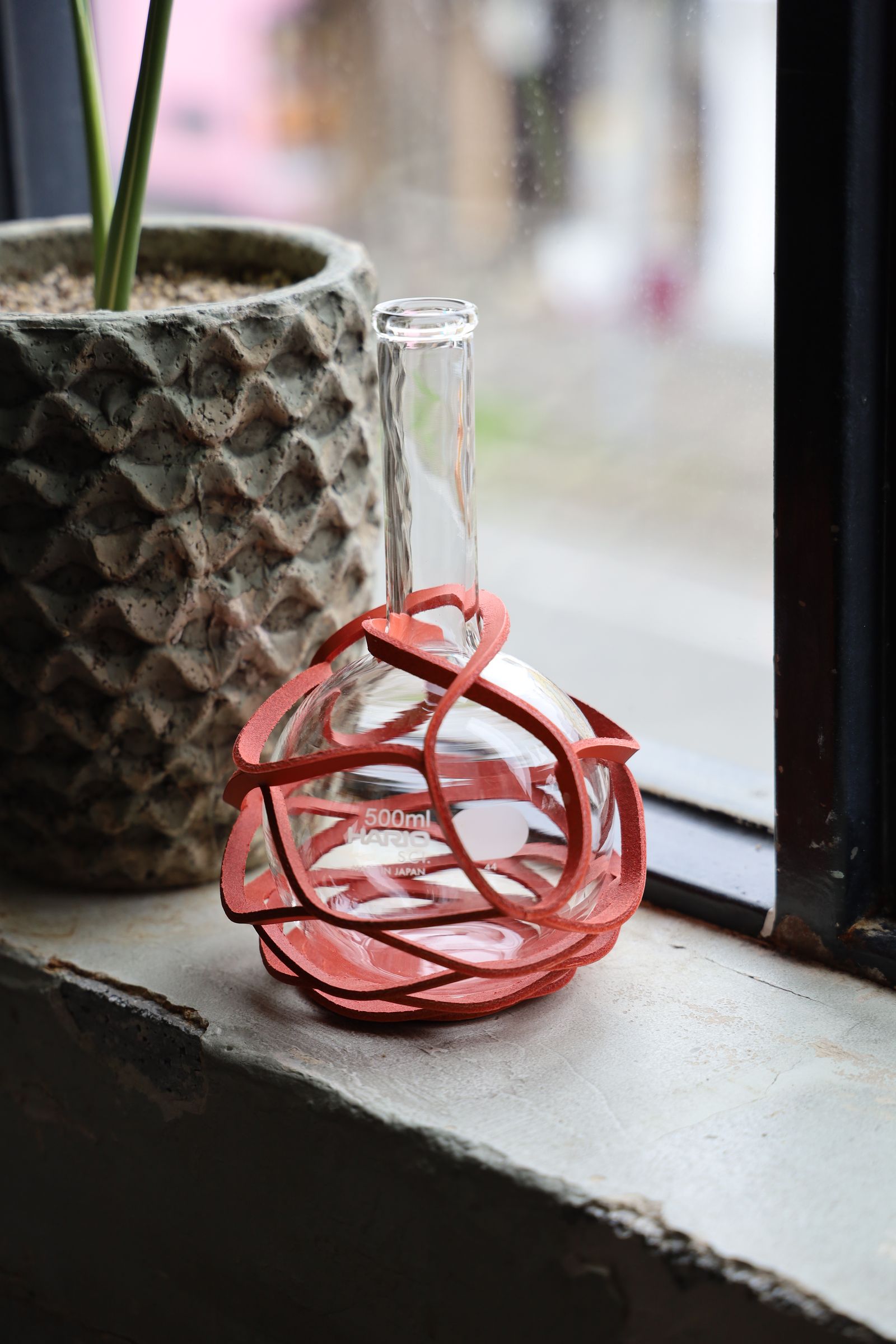 エンダースキーマ 花瓶 Flat-bottom flask 500ml(sv-hf-500)copper orange