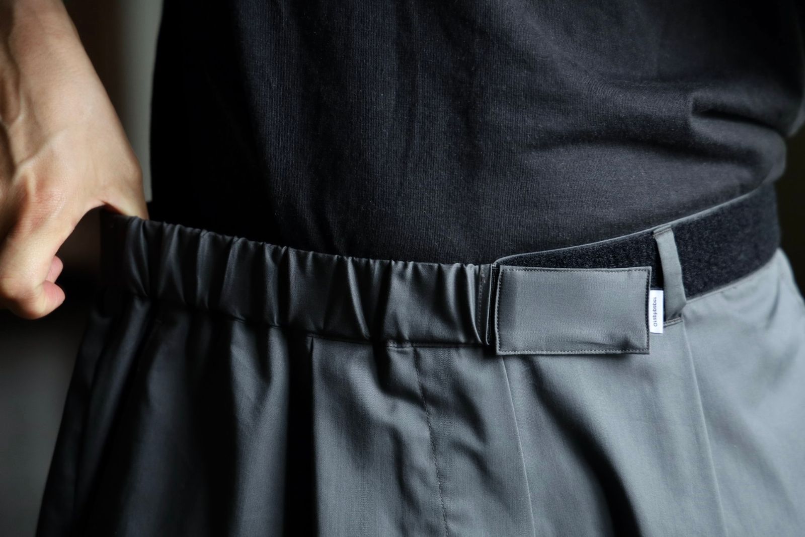 グラフペーパー24SS Solotex Twill Slim Waisted Chef Shorts(GM241-40299B)C.GRAY