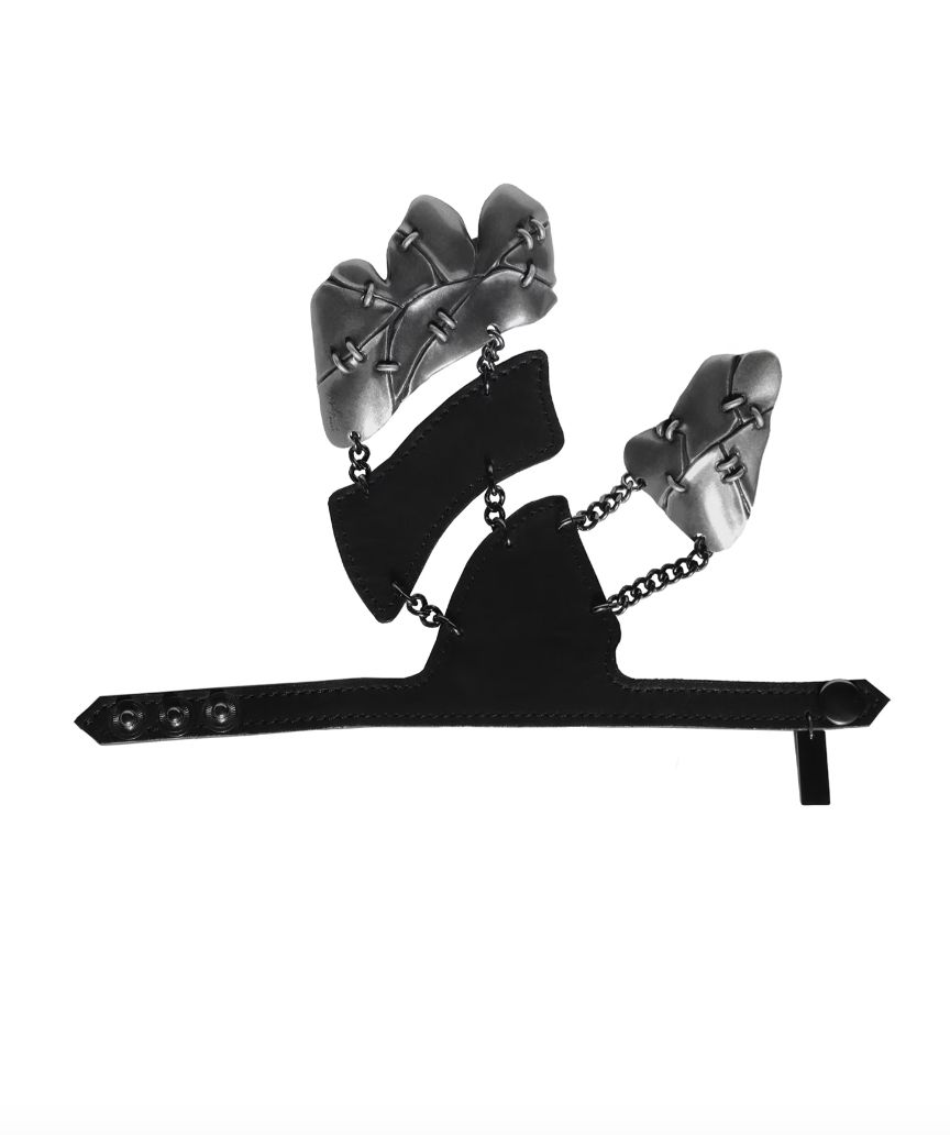 ヨウジヤマモト25SS LEATHER  SHADOW RING(HP-A74-869)