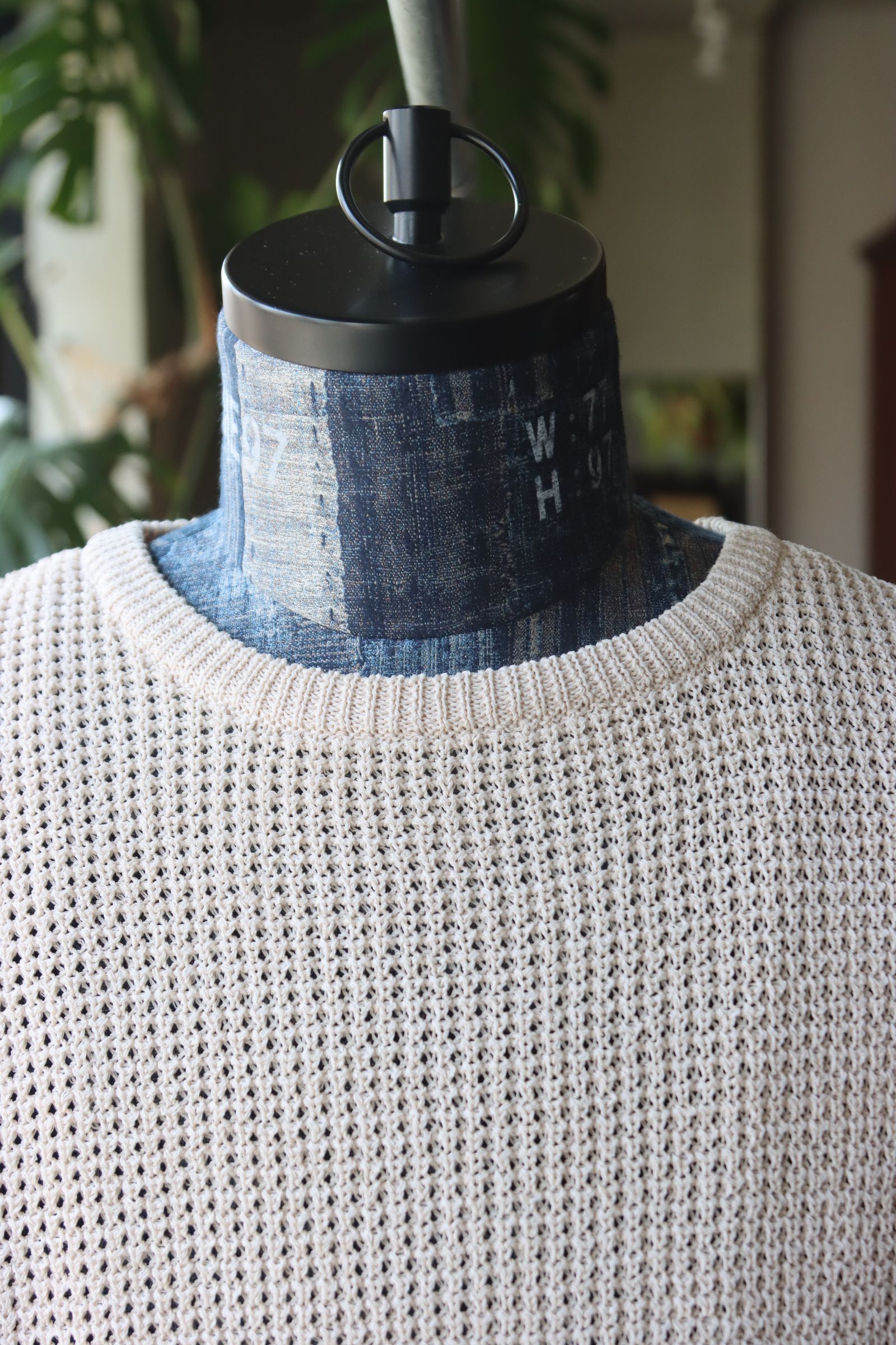 Graphpaper - グラフペーパー24SS Linen SOLOTEX Knit Crew Neck