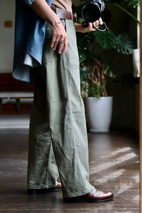 CIOTA 22AW ヘリンボンベイカーパンツスタイル.2022.9.2.
