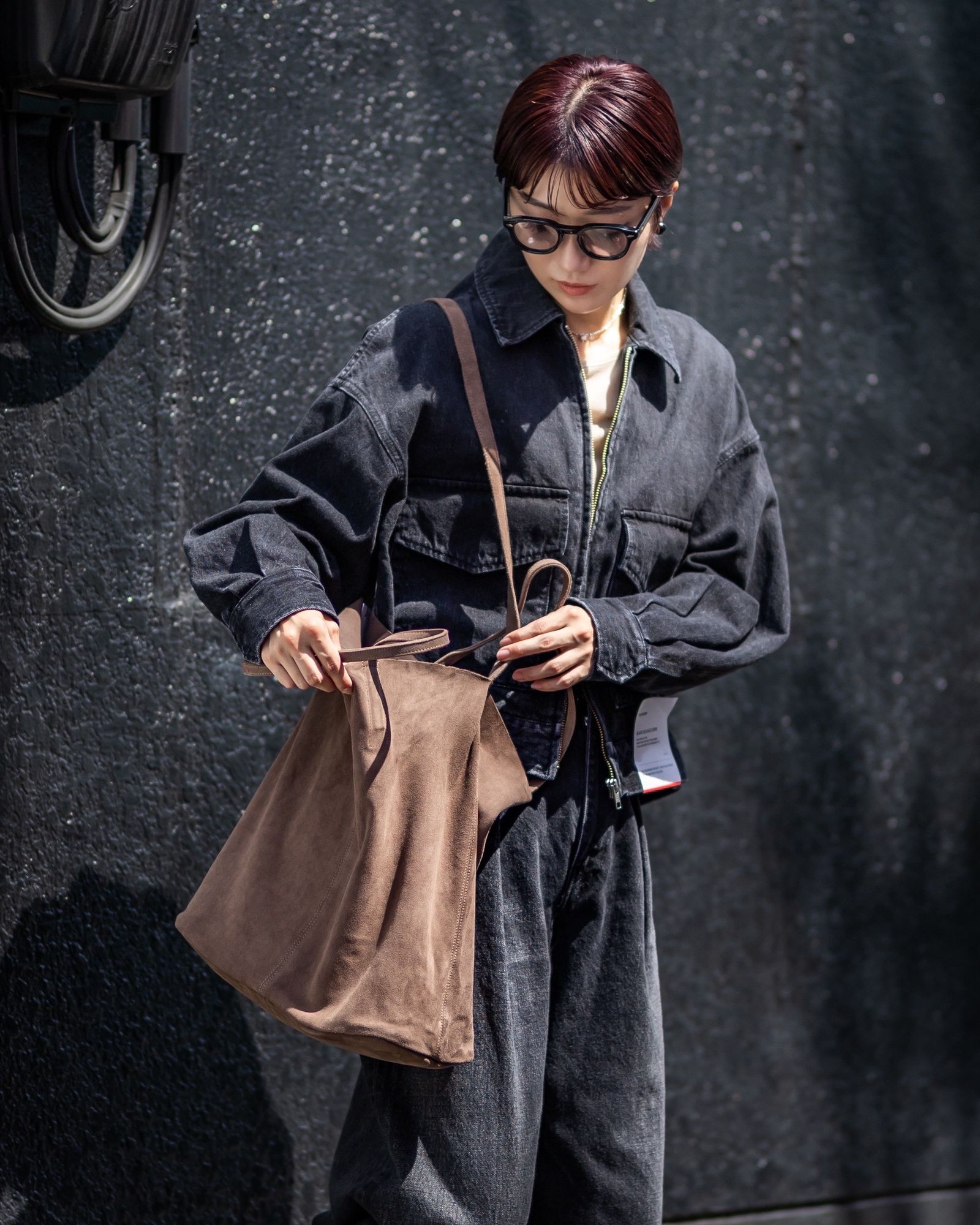 Morphee / モルフェトートバッグ 3WAY LARGE TOTE(L SIZE)SUEDE [ELEPHANT]☆新作発売！