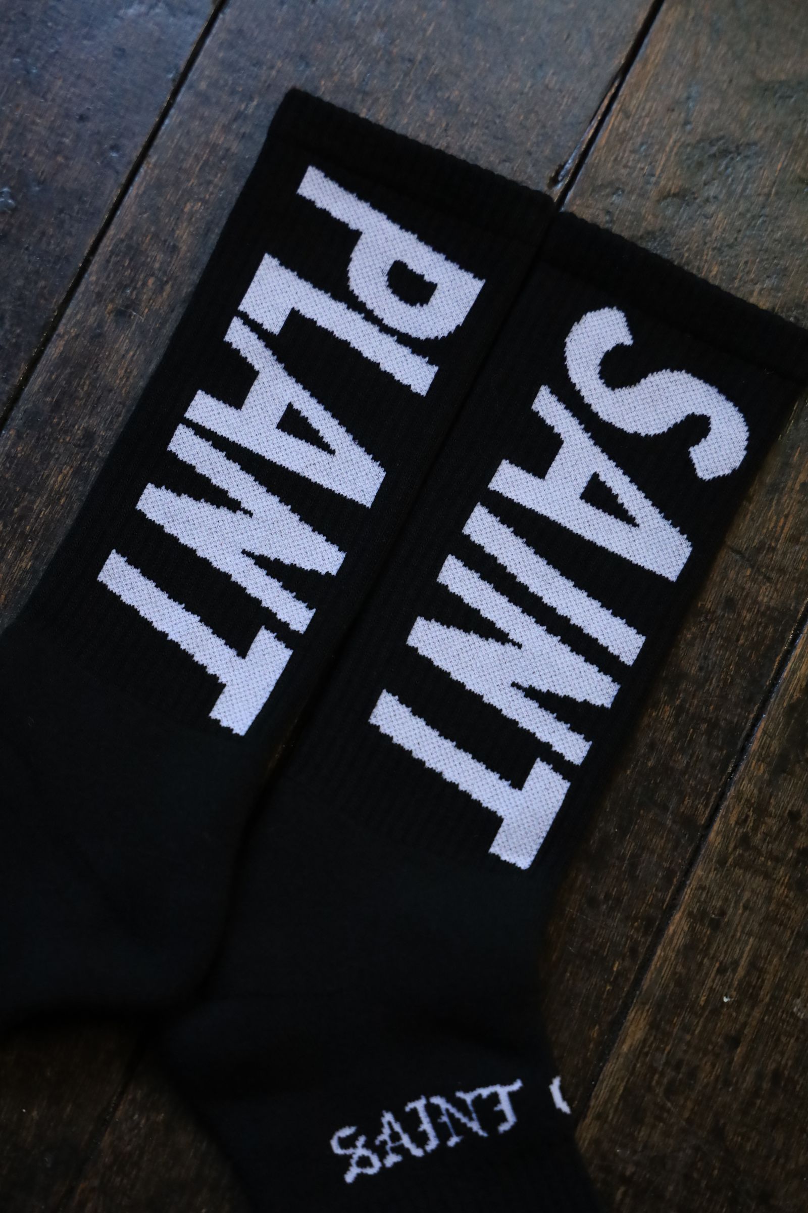 セントマイケル24AW SNT PLANT CP_SOCKS(SM-YS1-0000-C14)BLACK
