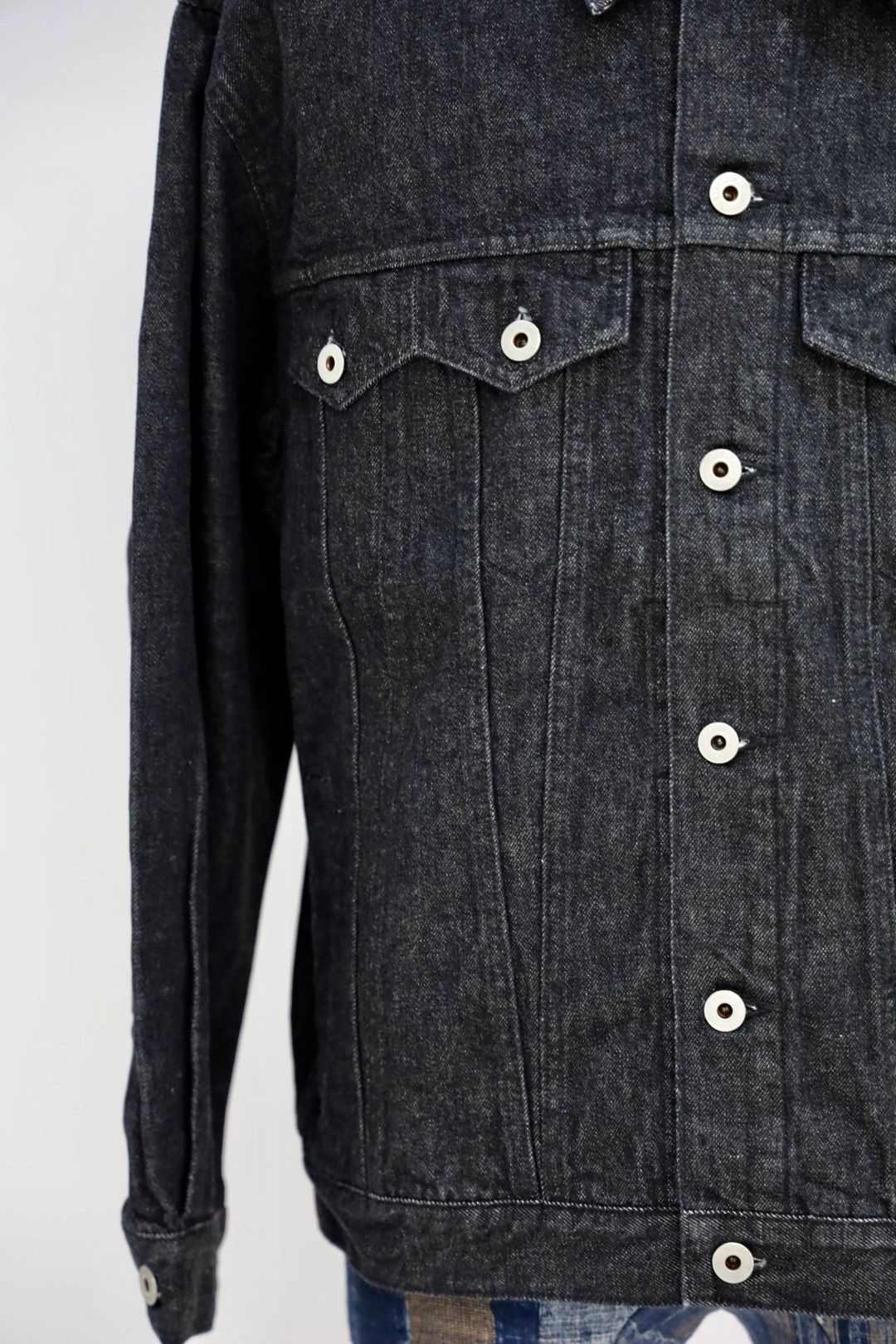 ファンダメンタル デニムジャケット THIRD THIRD JACKET RINSE(FA25JK33R-BK)BLACK