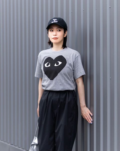 PLAY COMME des GARCONS  BLACK HEART Tシャツ style.2025.06.21
