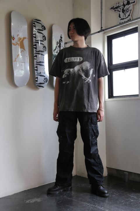 ©︎SAINT M×××××× T-SHIRT SHEEP LION (SM-A21-0000-003) BLACK style.2021.7.9