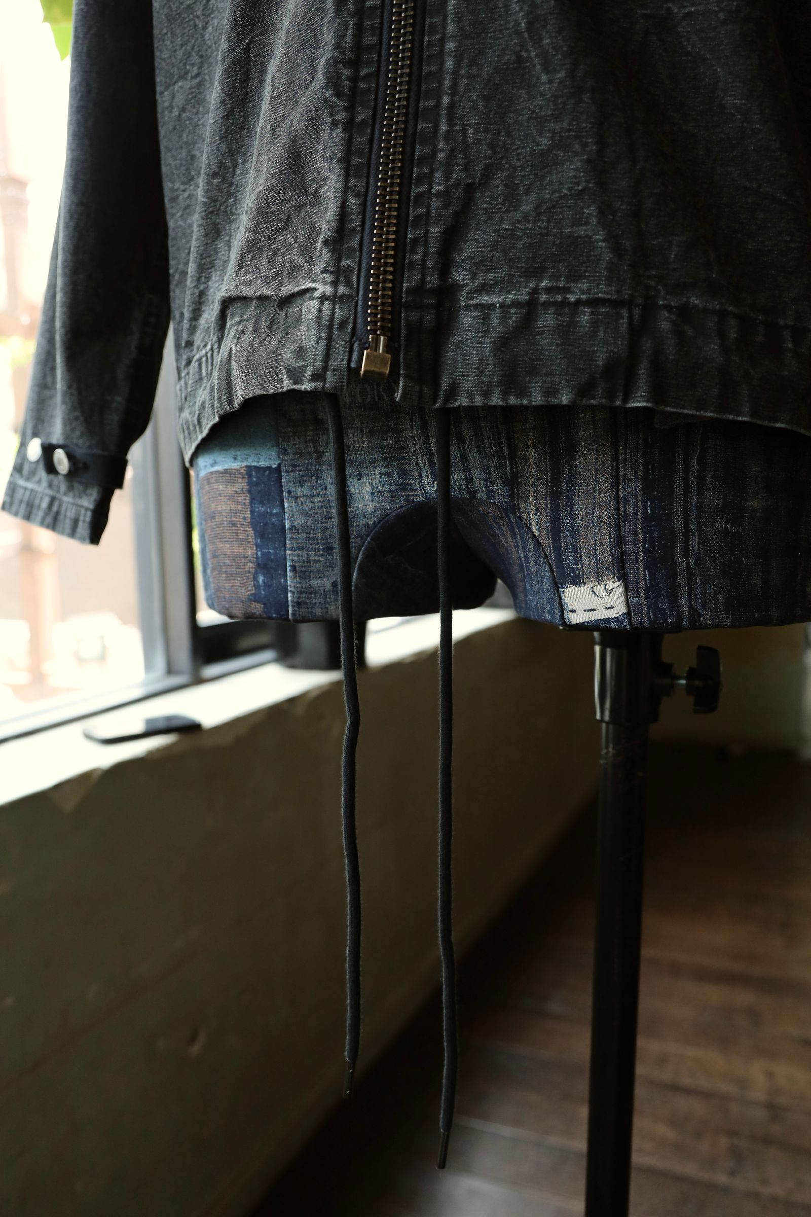 アプレッセ 2025 STYLE2 Vintage US Navy Zip Hoodie (25AAP-01-54)BLACK