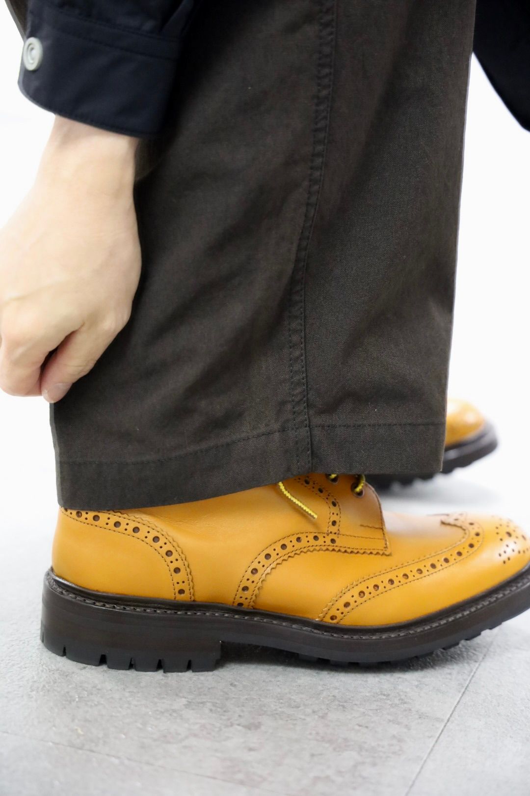 COMME des GARCONS HOMME コムデギャルソンオム26SS ナイロンオックス製品染フーデッドパーカ"BROWN"スタイル