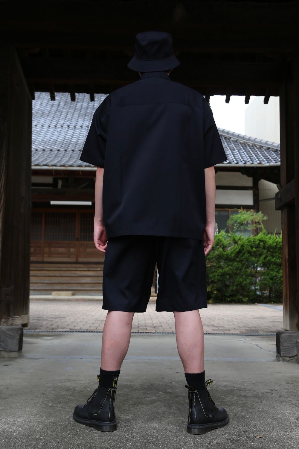 Graphpaper Selvage Wool S/S Oversized Box Shirt(GM212-50260) style.2021.6.19.