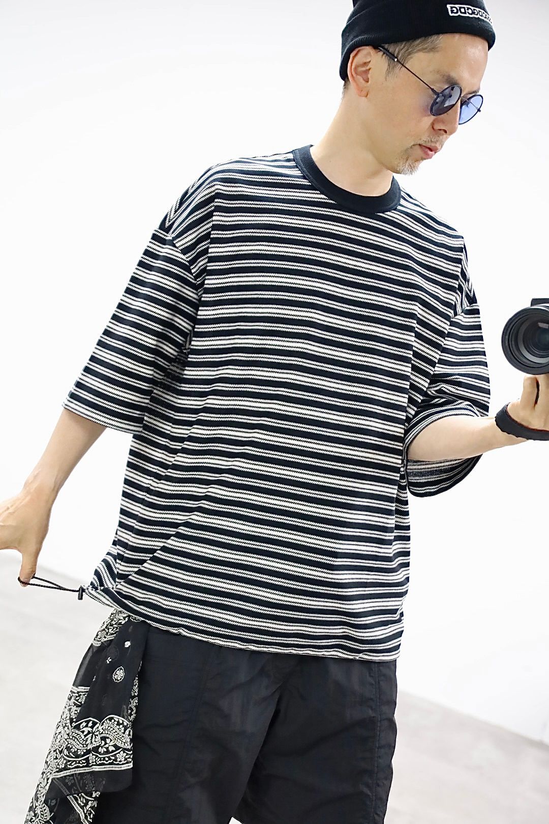 COMME des GARCONS HOMME 26SS ラッセルボーダーTシャツスタイル