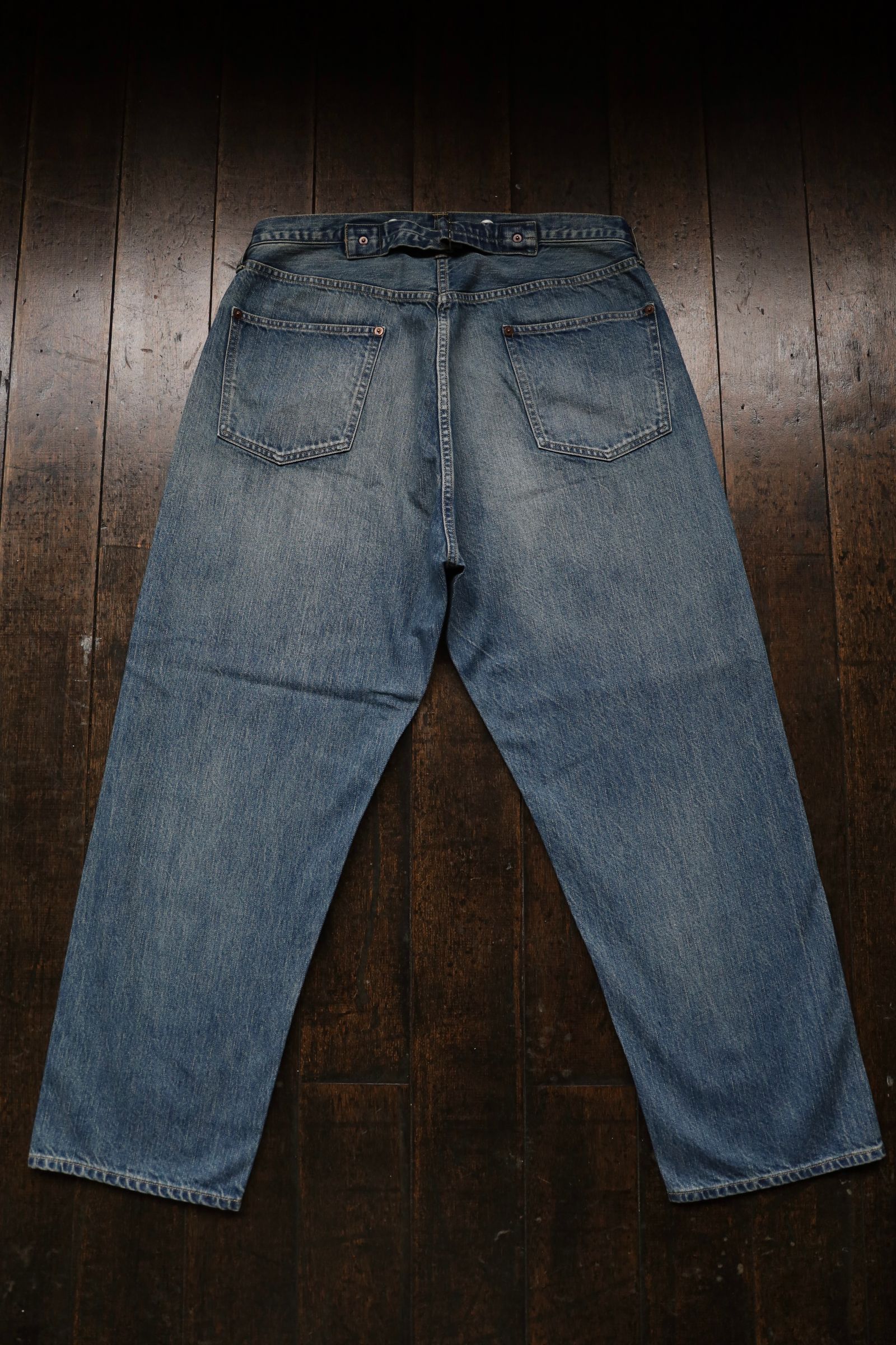 【A.PRESS アプレッセ】Washed Denim Pants 32インチ A.PRESSE 25SS No.2 Washed Denim Pants – Vintage Concept Store