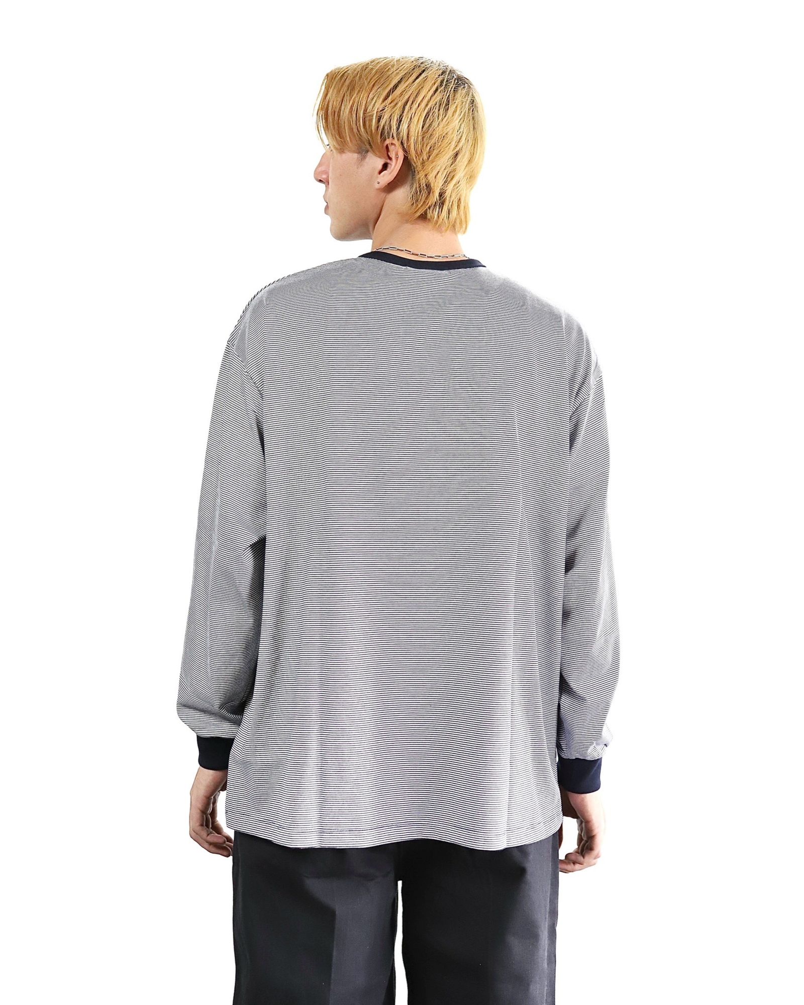 Graphpaper 24SS 新作Narrow Border L/S Tee style 2024.3.1